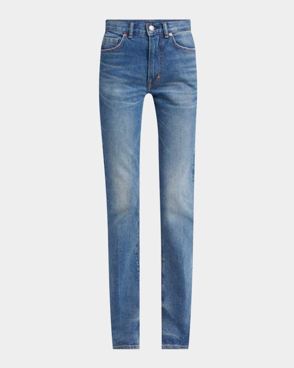 Japanese Stonewashed Denim Flare Pants